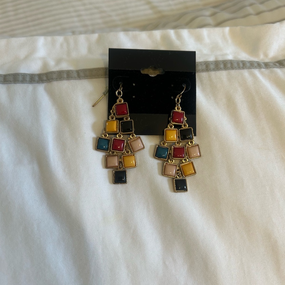 Macy's Colorful Square Drop Earrings